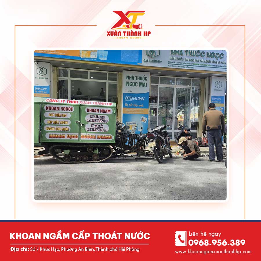 khoan ngầm cấp thoát nước