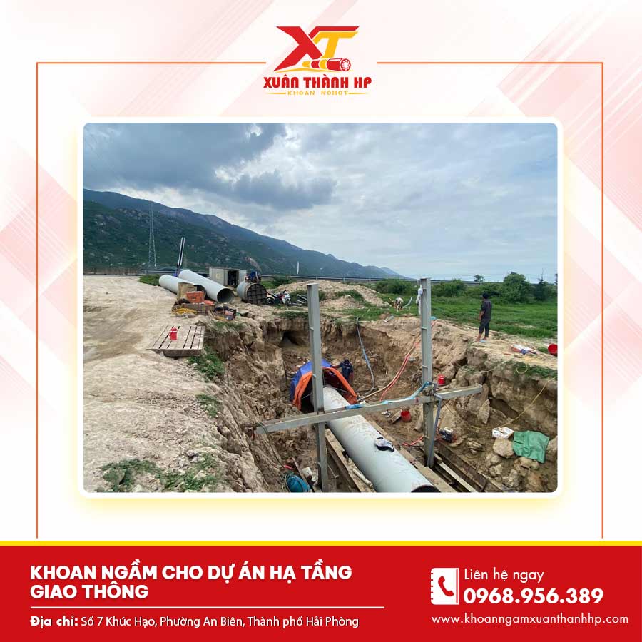 Khoan ngầm cho dự án hạ tầng giao thông