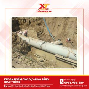 Khoan ngầm cho dự án hạ tầng giao thông